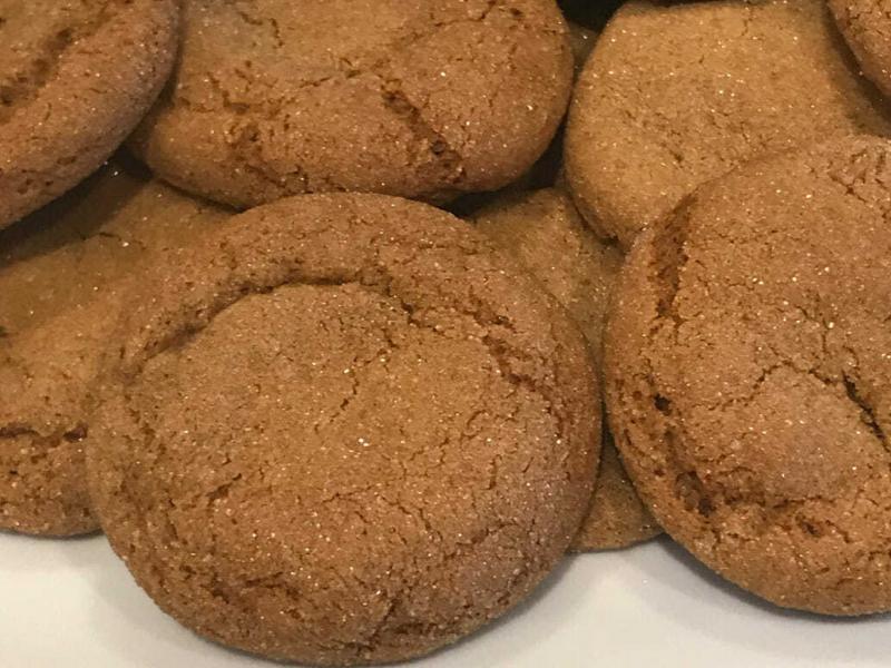 Chewy Gingersnap cookies