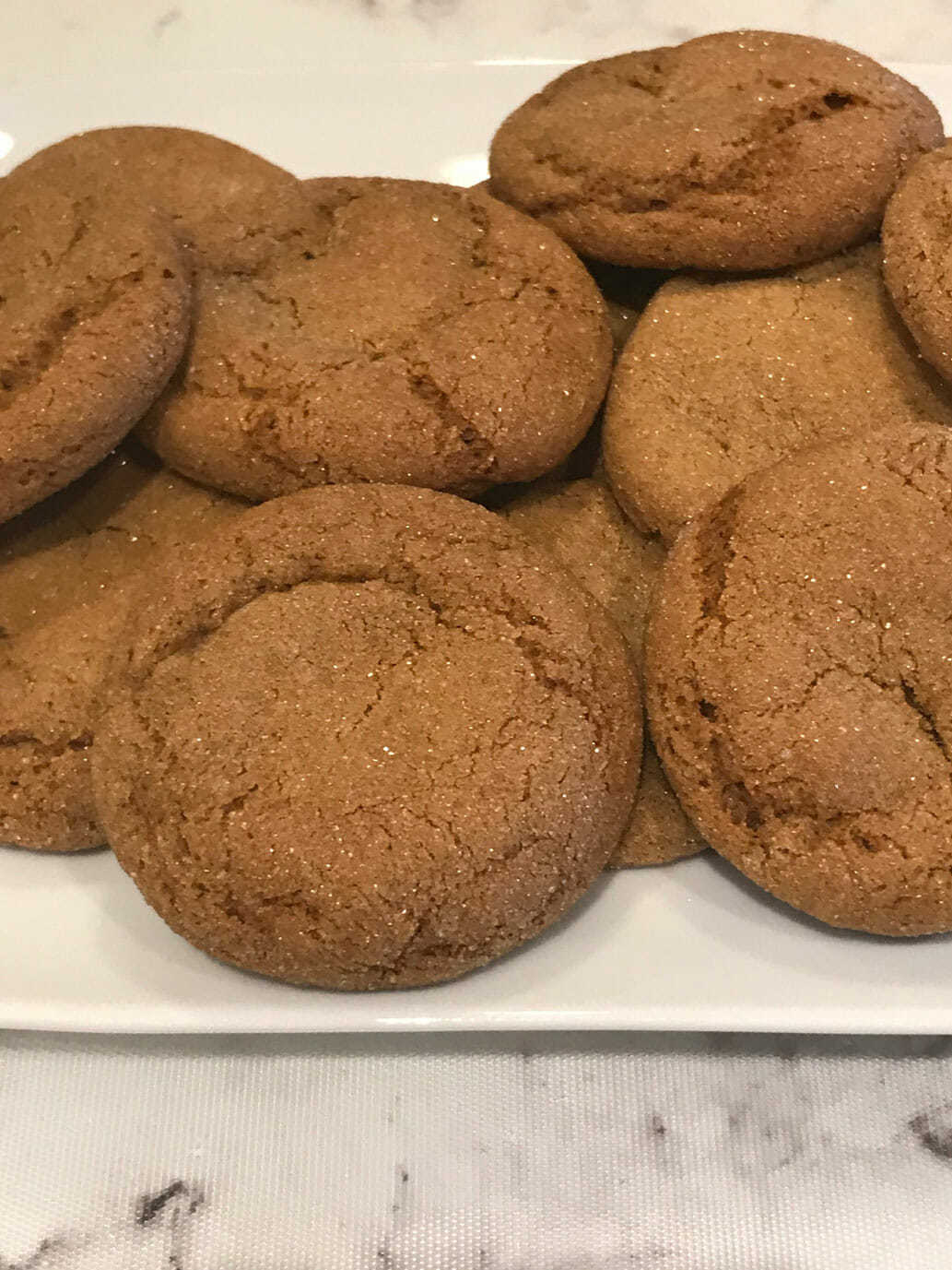 Chewy Gingersnap cookies