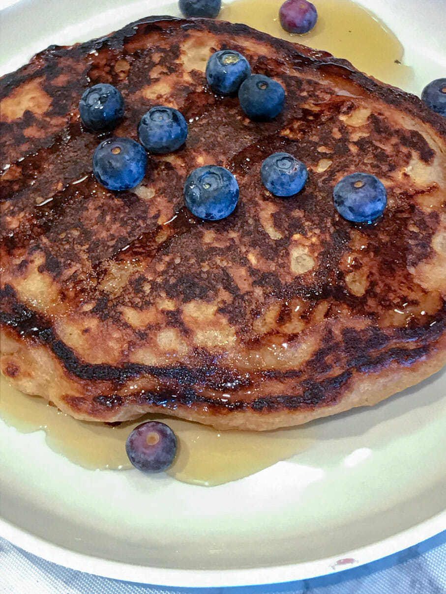 Healthier Blueberry Pancakes